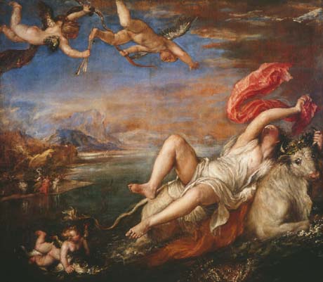 El rapto de Europa, de Tiziano